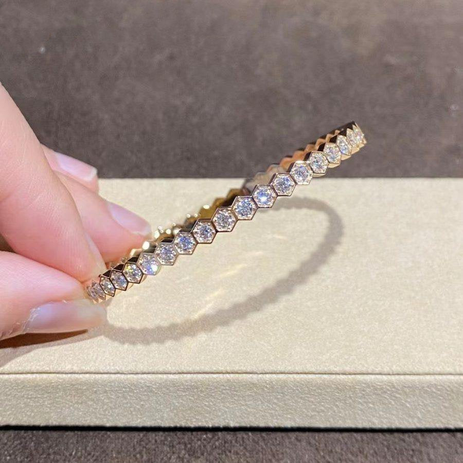 [Glow Jewelry]BEE LOVE GOLD BRACELET FULL DIAMOND