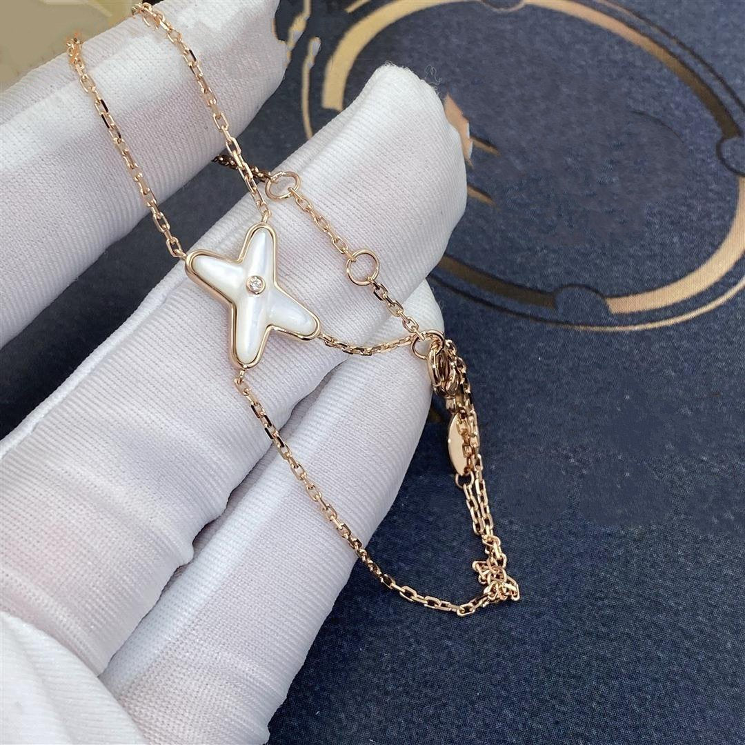 ¡®Glow Jewelry¡¯JEUX BRACELET WHITE MOP PINK GOLD 1 DIAMOND