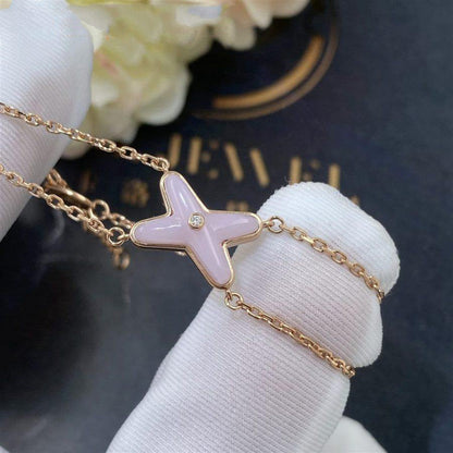 [Glow Jewelry]JEUX BRACELET PINK MOP PINK GOLD 1 DIAMOND