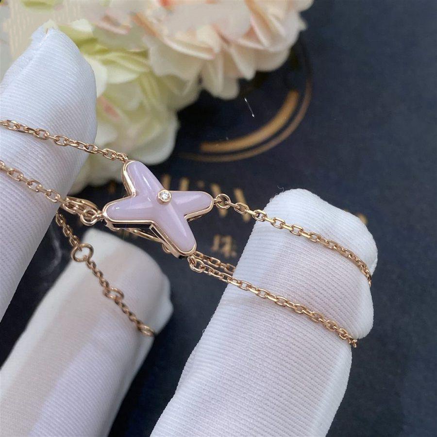 [Glow Jewelry]JEUX BRACELET PINK MOP PINK GOLD 1 DIAMOND