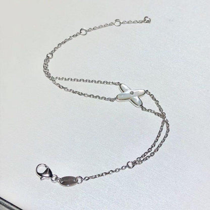 ¡®Glow Jewelry¡¯JEUX BRACELET WHITE MOP SILVER 1 DIAMOND