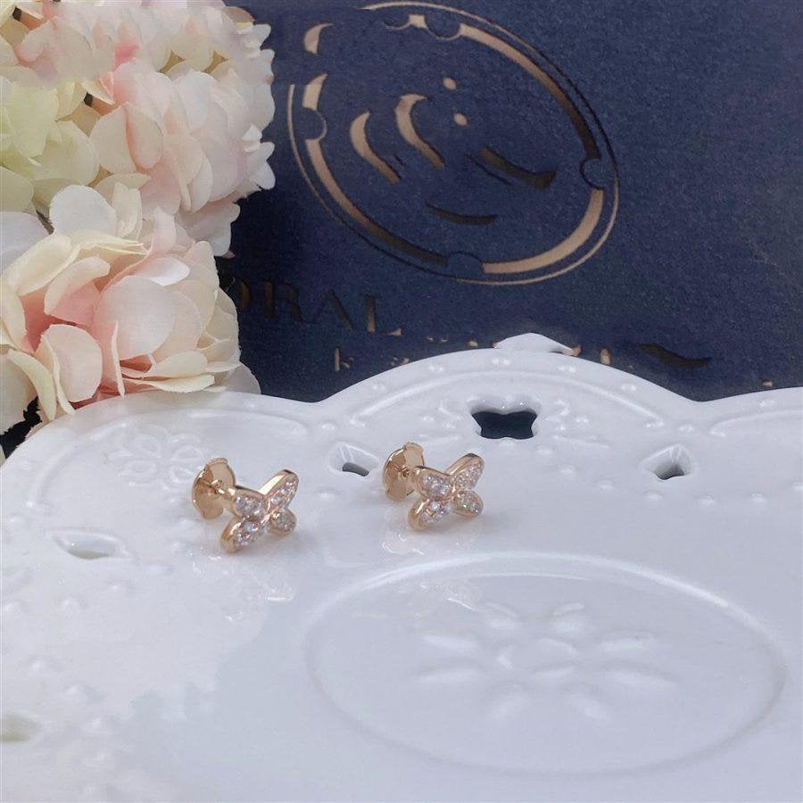 ¡®Glow Jewelry¡¯JEUX DE PINK GOLD DIAMOND EARRINGS