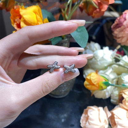 ¡®Glow Jewelry¡¯JEUX DE SILVER DIAMOND EARRINGS