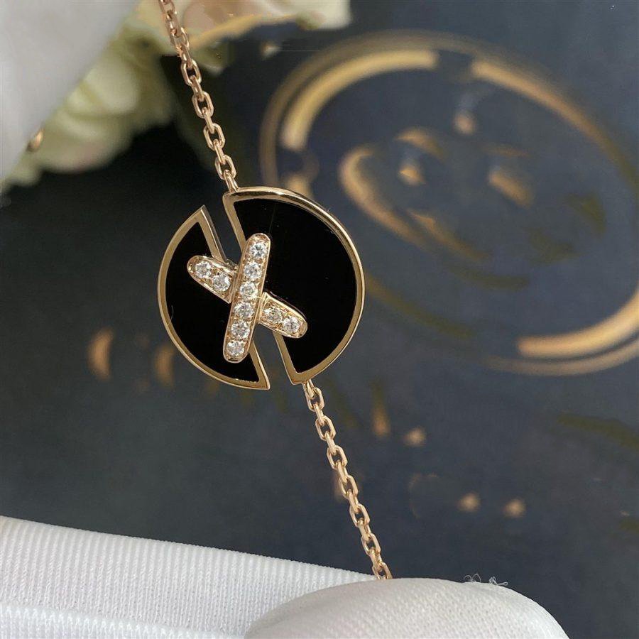 ¡®Glow Jewelry¡¯JEUX DE BRACELET ONYX PINK GOLD DIAMOND
