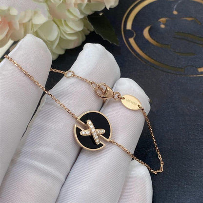 [Glow Jewelry]JEUX DE BRACELET ONYX PINK GOLD DIAMOND