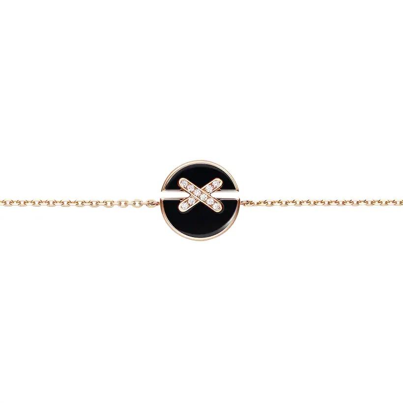 [Glow Jewelry]JEUX DE BRACELET ONYX PINK GOLD DIAMOND