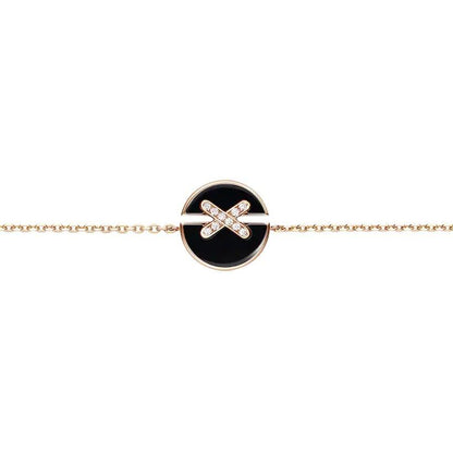 [Glow Jewelry]JEUX DE BRACELET ONYX PINK GOLD DIAMOND