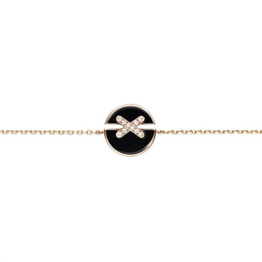 [Glow Jewelry]JEUX DE BRACELET ONYX PINK GOLD DIAMOND