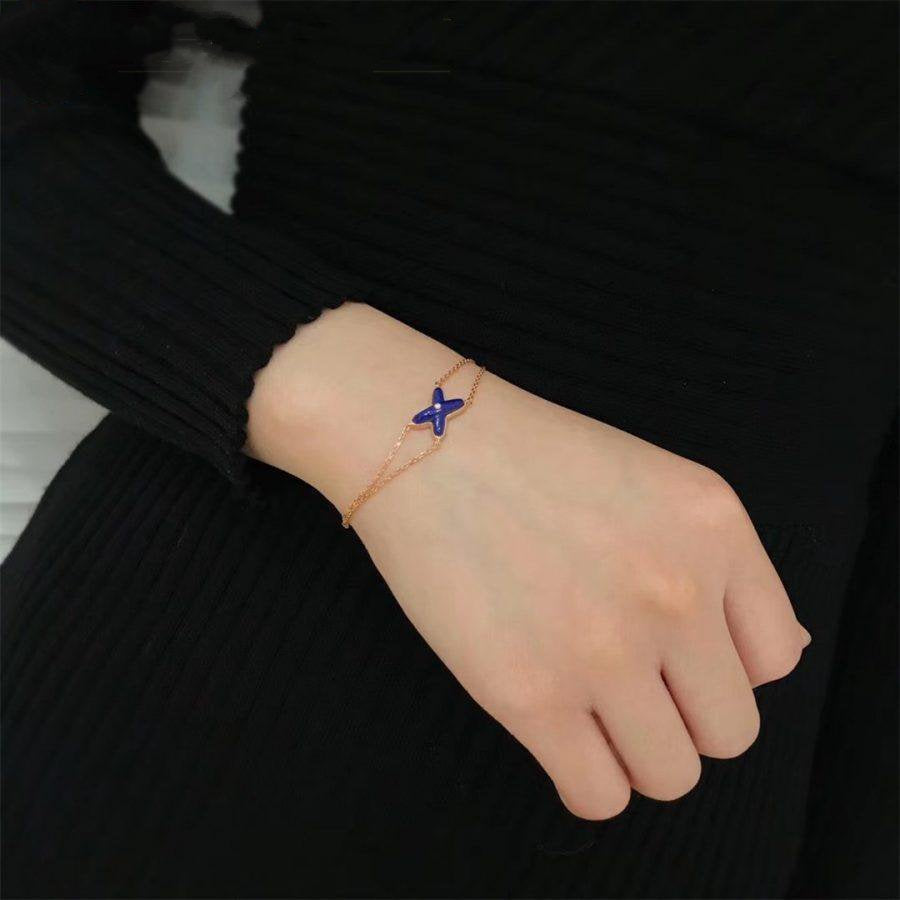 [Glow Jewelry]Hollow Design Four-Leaf Clover Flower Shape Ring