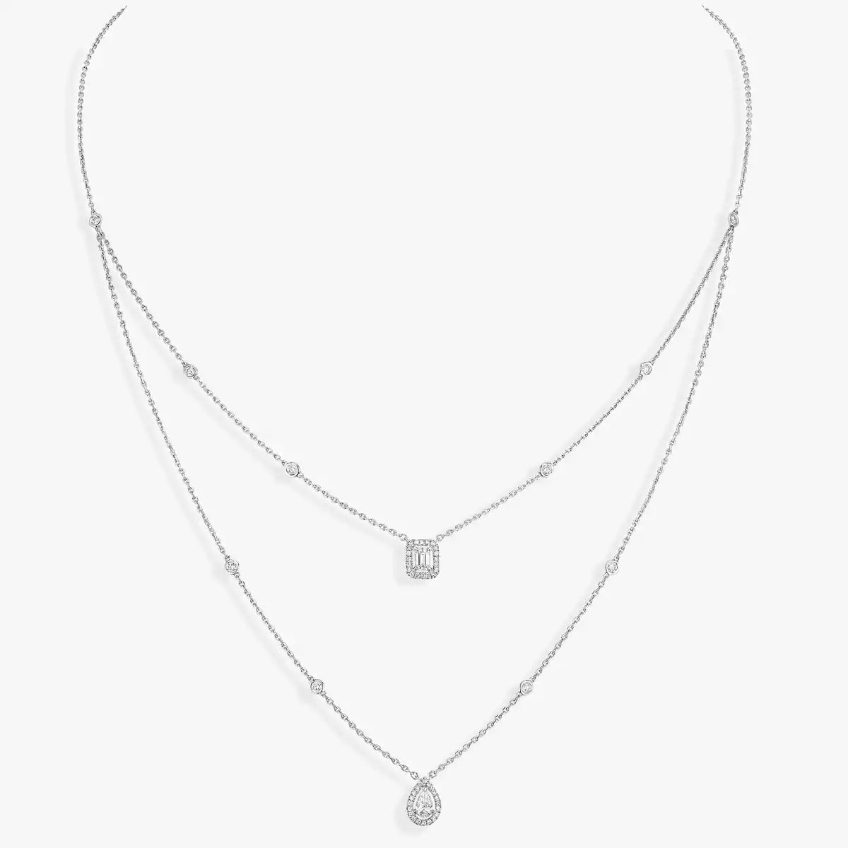 [Glow Jewelry]Diamond Necklace My Twin 2 Rows