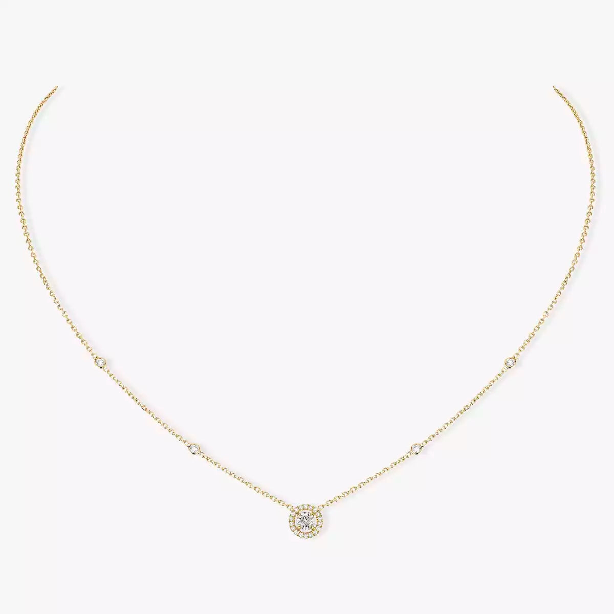 [Glow Jewelry]Diamond Necklace 0,20ct Brilliant Shape Joy