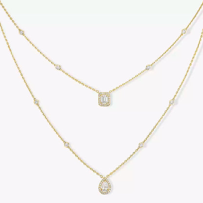 [Glow Jewelry]Diamond Necklace My Twin 2 Rows