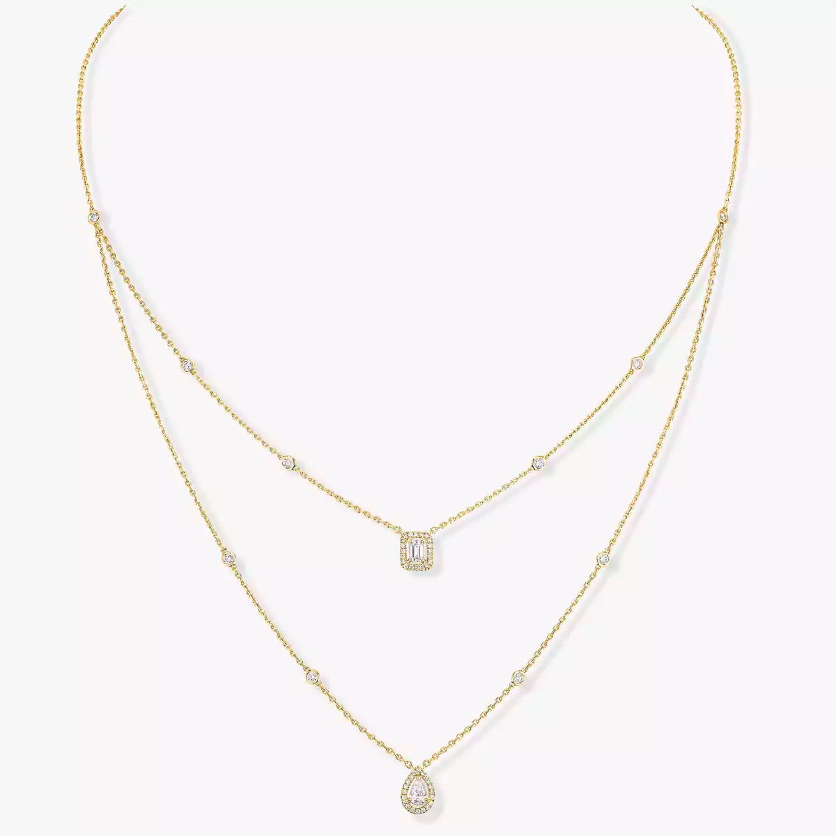 [Glow Jewelry]Diamond Necklace My Twin 2 Rows