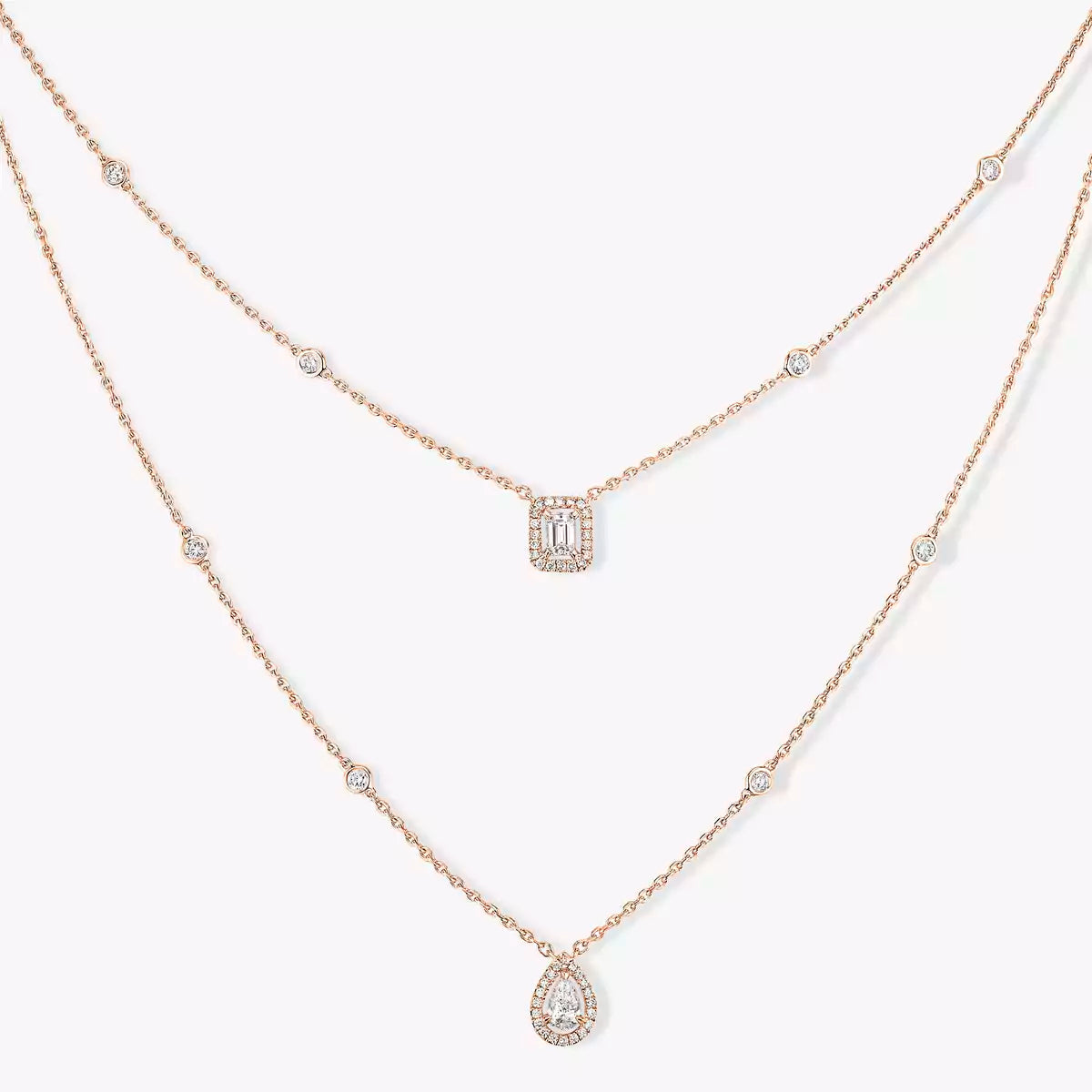 [Glow Jewelry]Diamond Necklace My Twin 2 Rows