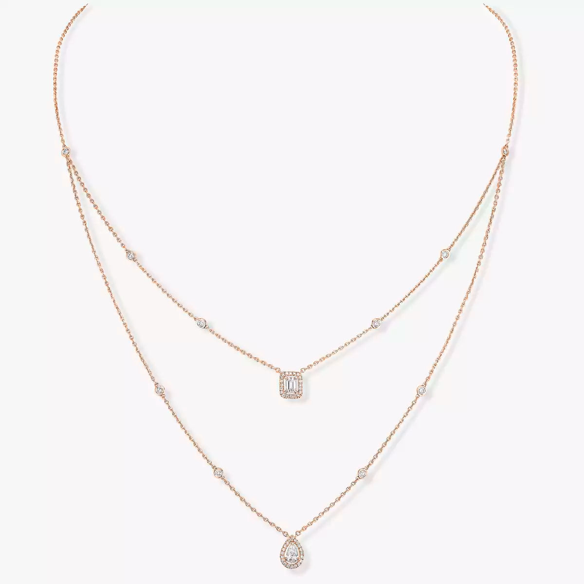 [Glow Jewelry]Diamond Necklace My Twin 2 Rows