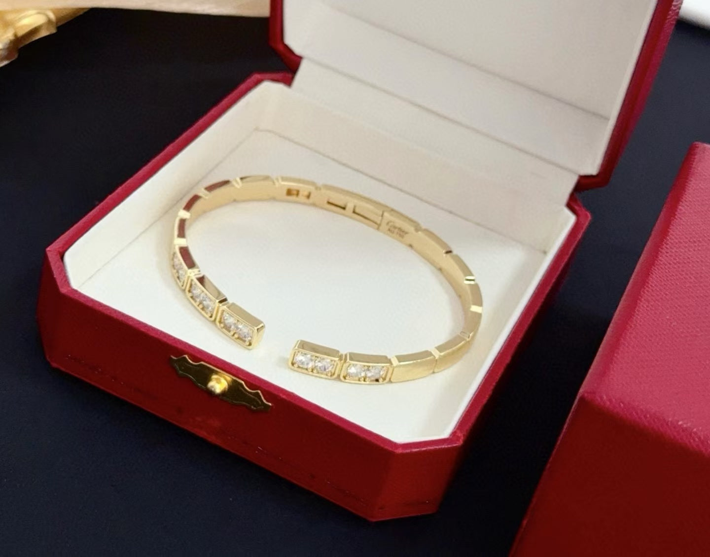 [Glow Jewelry jewelrys]LOVE DIAMOND OPEN  BRACELET