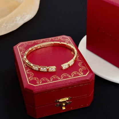 [Glow Jewelry jewelrys]LOVE DIAMOND OPEN  BRACELET