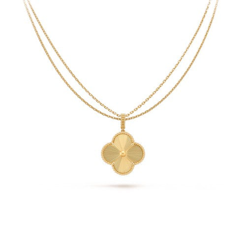 [Glow Jewelry]CLOVER 25MM PEDANT NECKLACE GOLD