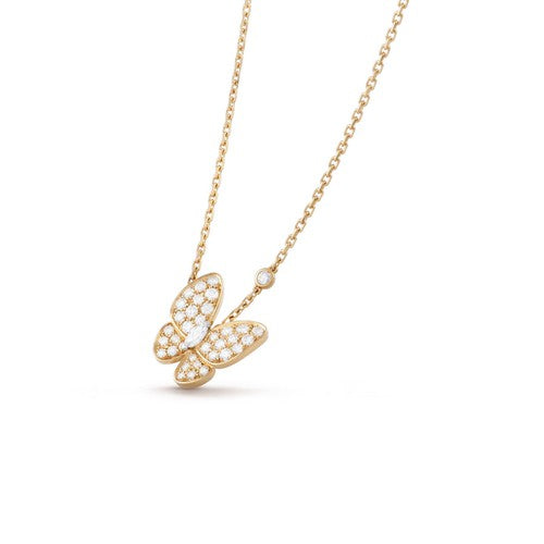 [Glow Jewelry]BUTTERFLY DIAMOND NECKLACE