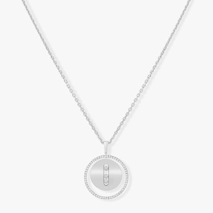 [Glow Jewelry]LUCKY MOVE MM SILVER DIAMOND NECKLACE