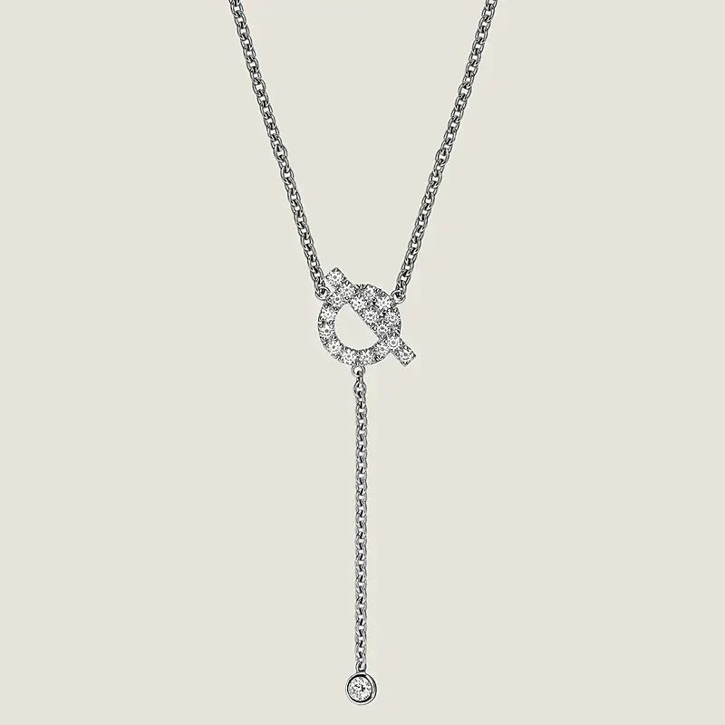[Glow Jewelry]FINESSE SILVER DIAMOND NECKLACE