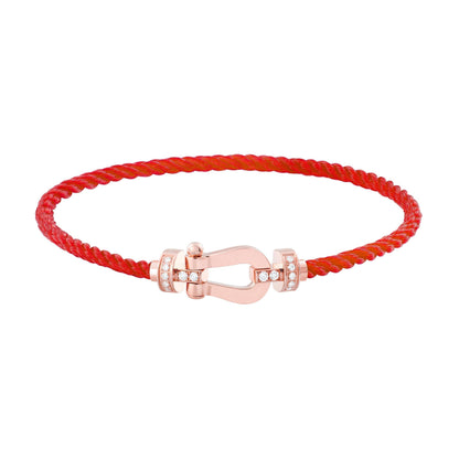 ¡®Glow Jewelry¡¯FORCE 10 HALF DIAMOND PINK GOLD RED CORDERI LARGE AND MEDIUM MODEL