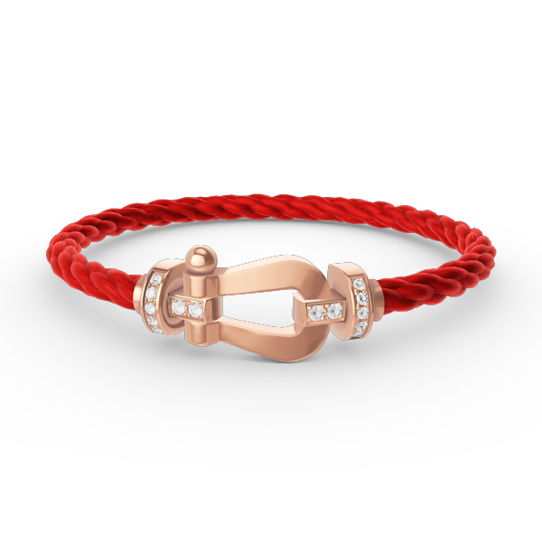 ¡®Glow Jewelry¡¯FORCE LARGE HORSESHOE HALF DIAMOND BRACELET ROSE GOLD