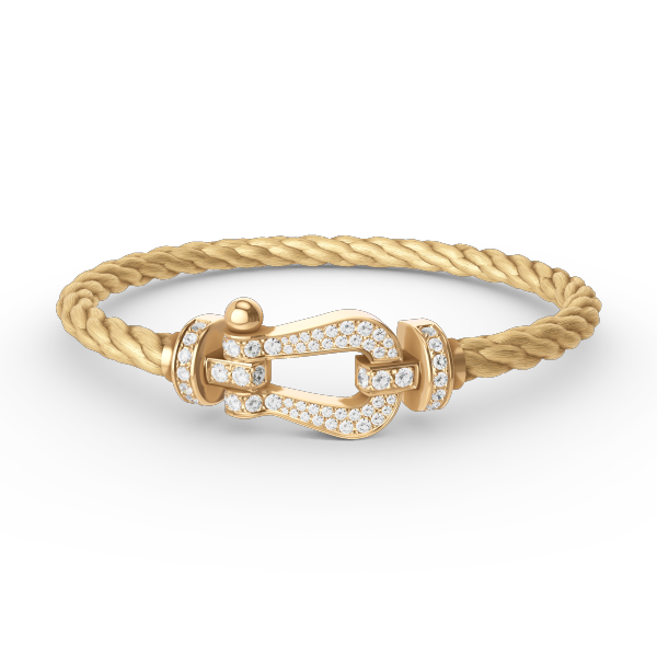 ¡®Glow Jewelry¡¯FORCE LARGE HORSESHOE FULL DIAMOND BRACELET GOLD