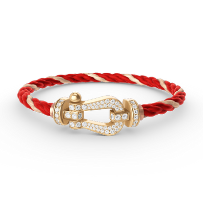 ¡®Glow Jewelry¡¯FORCE LARGE HORSESHOE FULL DIAMOND BRACELET GOLD