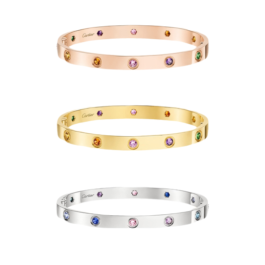 [Glow Jewelry]2026 RAINBOW LOVE BRACELET 6.1MM  10 DIAMONDS
