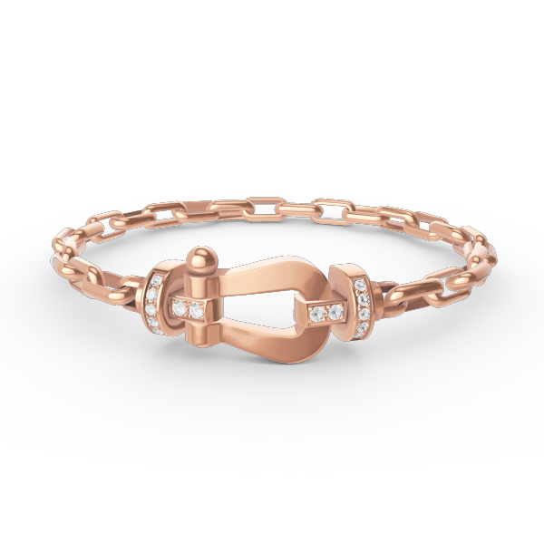 [Glow Jewelry]FORCE LARGE HORSESHOE CLASP  METAL BRACELET