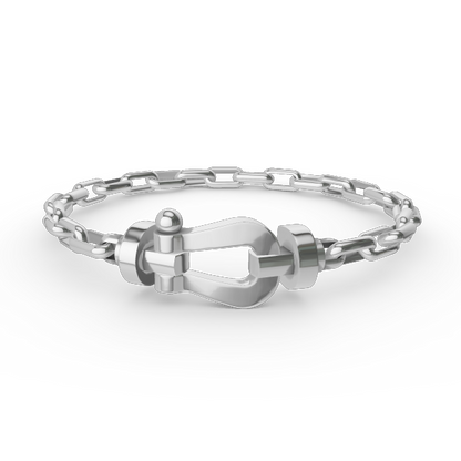 ¡®Glow Jewelry¡¯FORCE LARGE HORSESHOE CLASP  METAL BRACELET