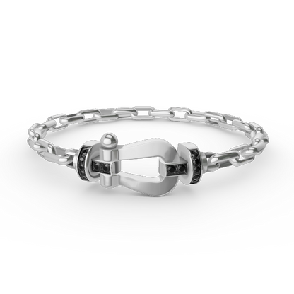 ¡®Glow Jewelry¡¯FORCE LARGE HORSESHOE CLASP  METAL BRACELET