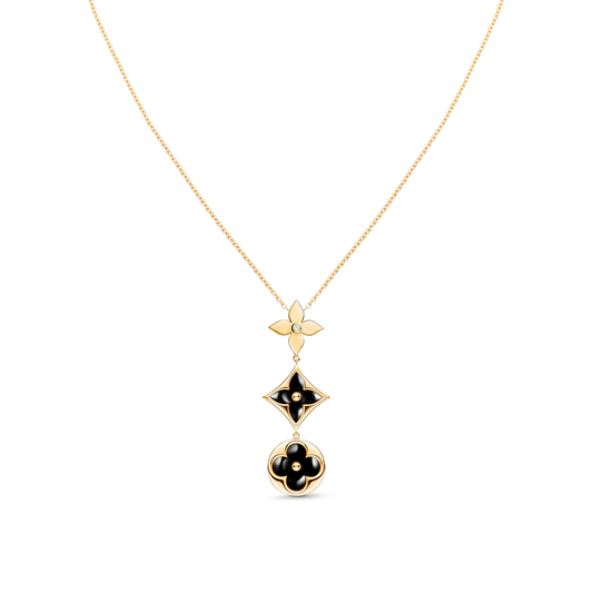 ¡®Glow Jewelry¡¯STAR AND SUN ONYX PINK GOLD NECKLACE