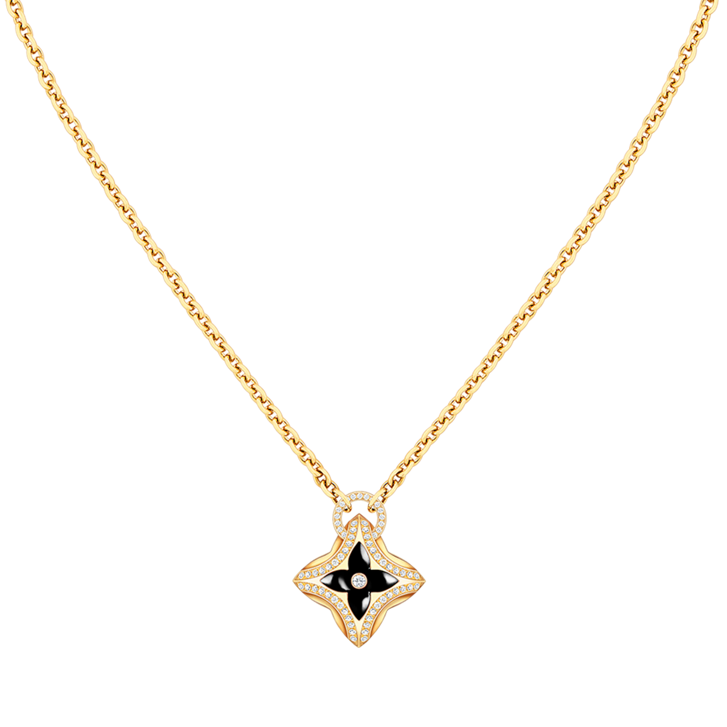 ¡®Glow Jewelry¡¯STAR PEDANT PINK GOLD DIAMOND NECKLACE