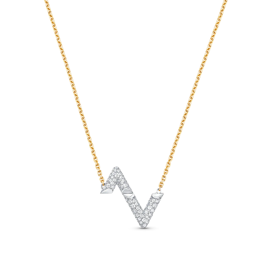 ¡®Glow Jewelry¡¯VOLT SILVER DIAMOND PEDANT NECKLACE