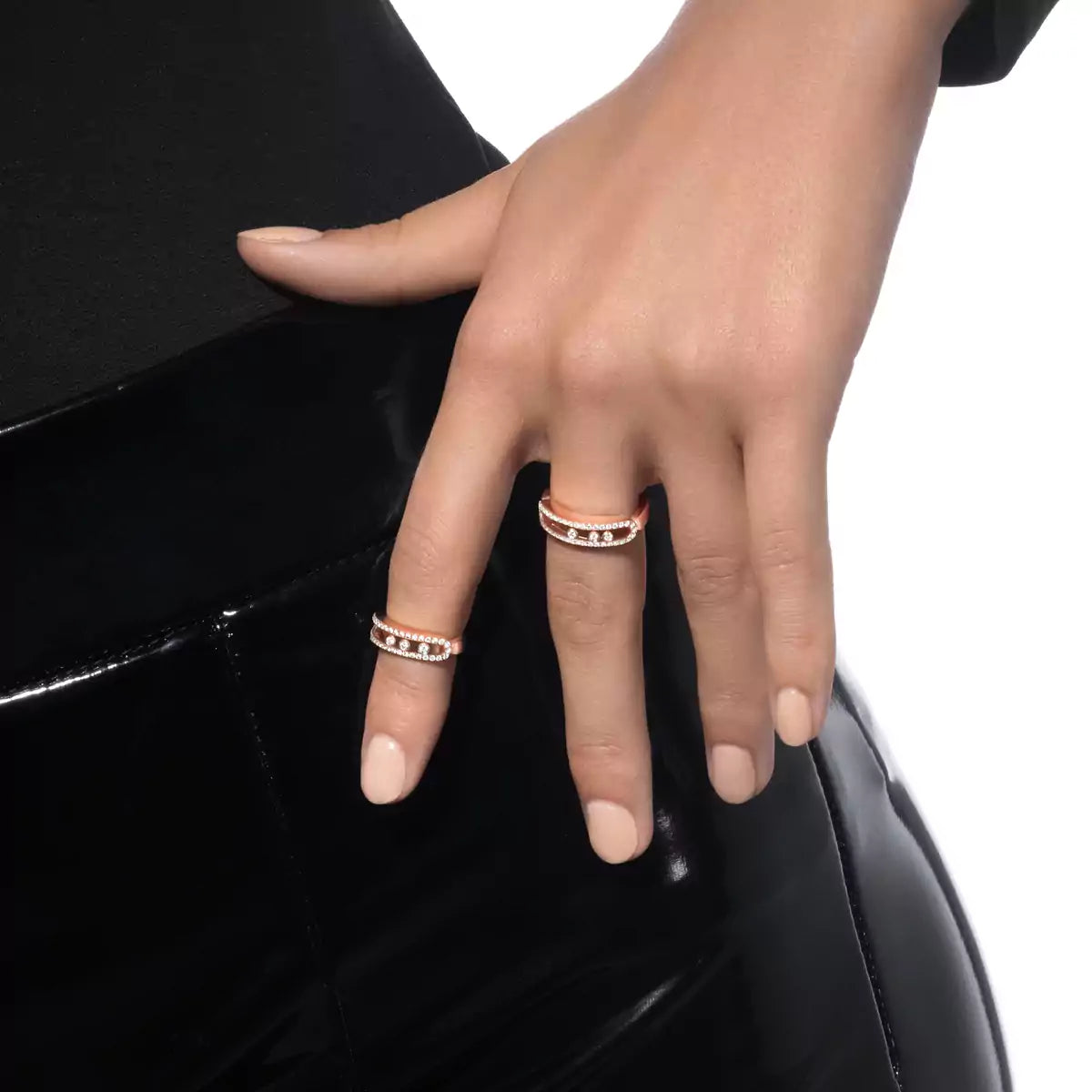 [Glow Jewelry] Baby Move Gold Diamond Pave_ Ring