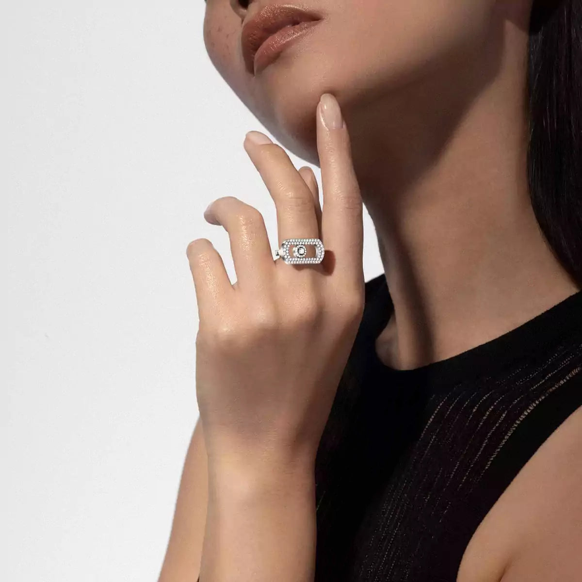 [Glow Jewelry]So Move Pave_-Set Diamond Ring
