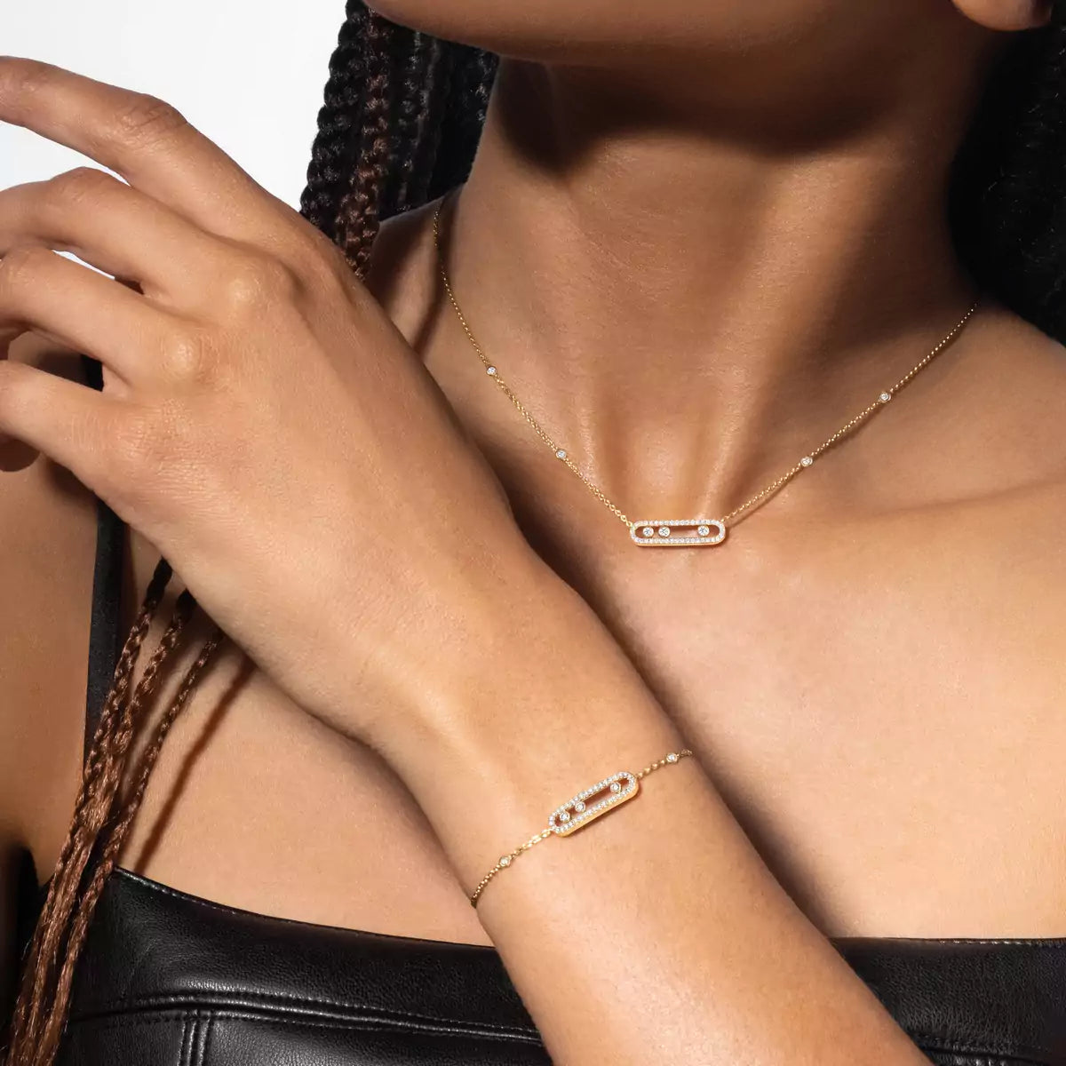 [Glow Jewelry]Pavé Baby Move Diamond Bracelet