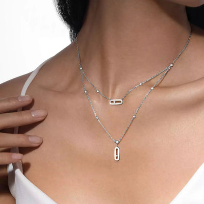 [Glow Jewelry] Move Uno Diamond Necklace