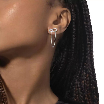 [Glow Jewelry]Move Uno Diamond Earrings
