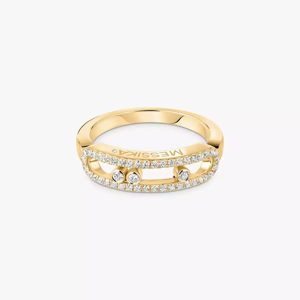 [Glow Jewelry] Baby Move Gold Diamond Pave_ Ring