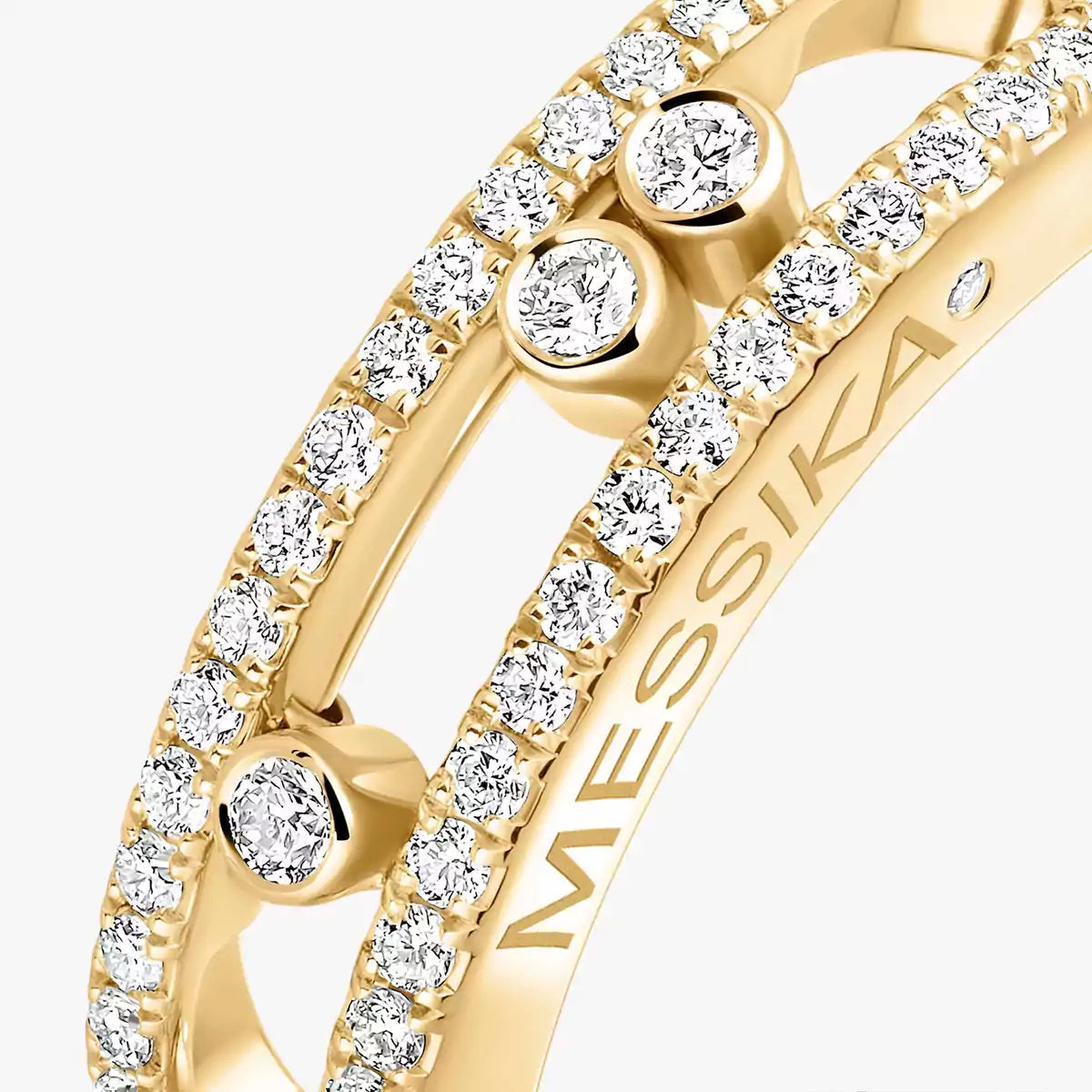 [Glow Jewelry] Baby Move Gold Diamond Pave_ Ring