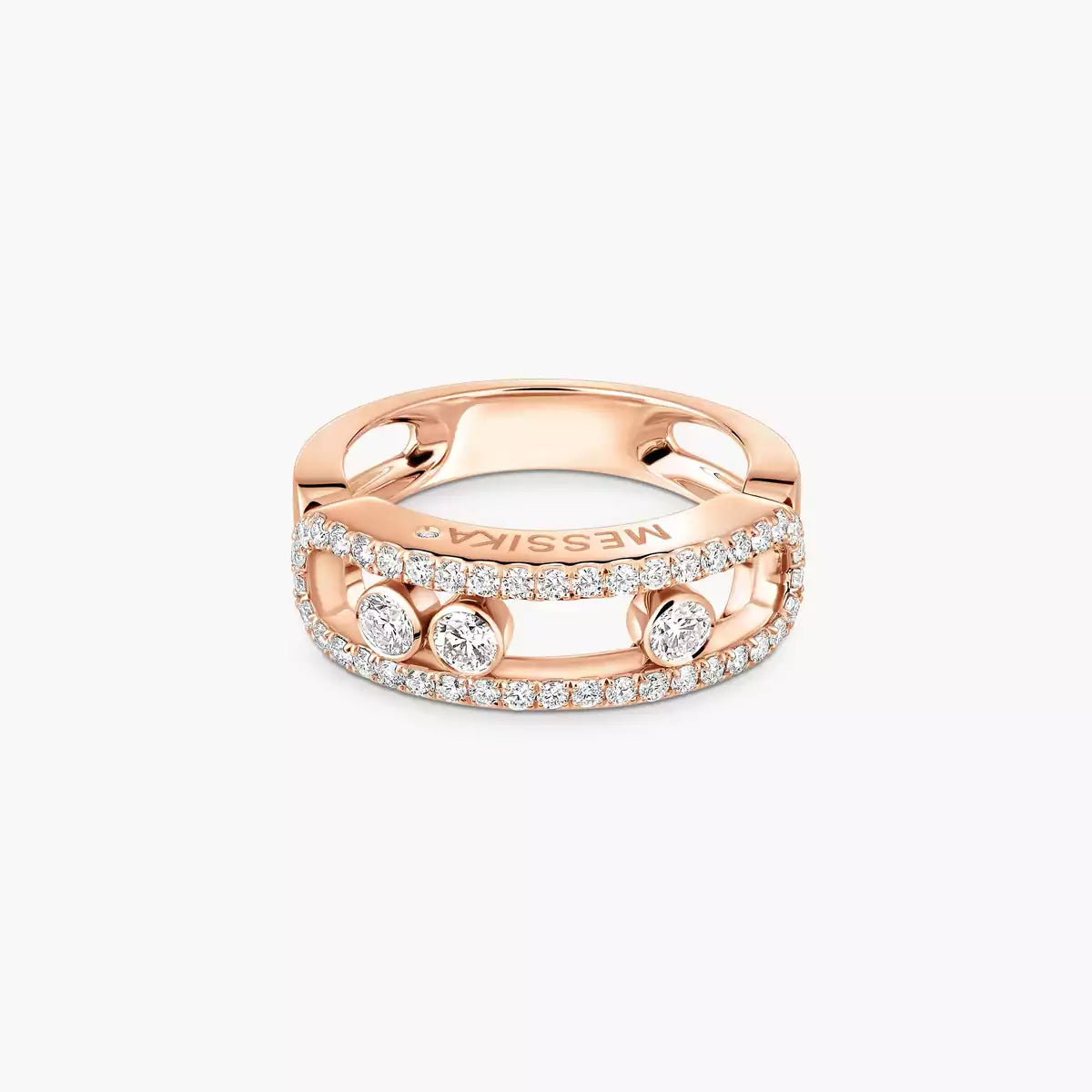 [Glow Jewelry] Move Gold Diamond Pave_ Ring
