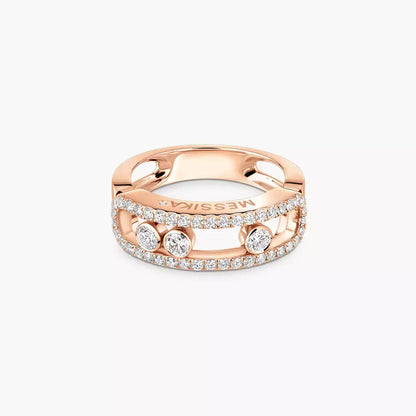 [Glow Jewelry] Move Gold Diamond Pave_ Ring