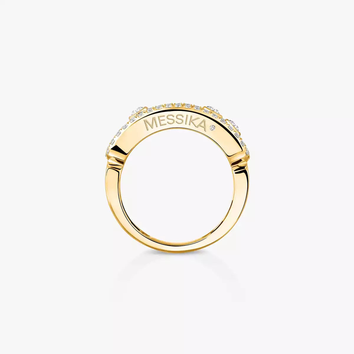 [Glow Jewelry] Move Gold Diamond Pave_ Ring