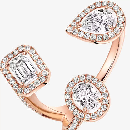 [[Glow Jewelry] Diamond Ring 0,25ct My Twin Trilogy