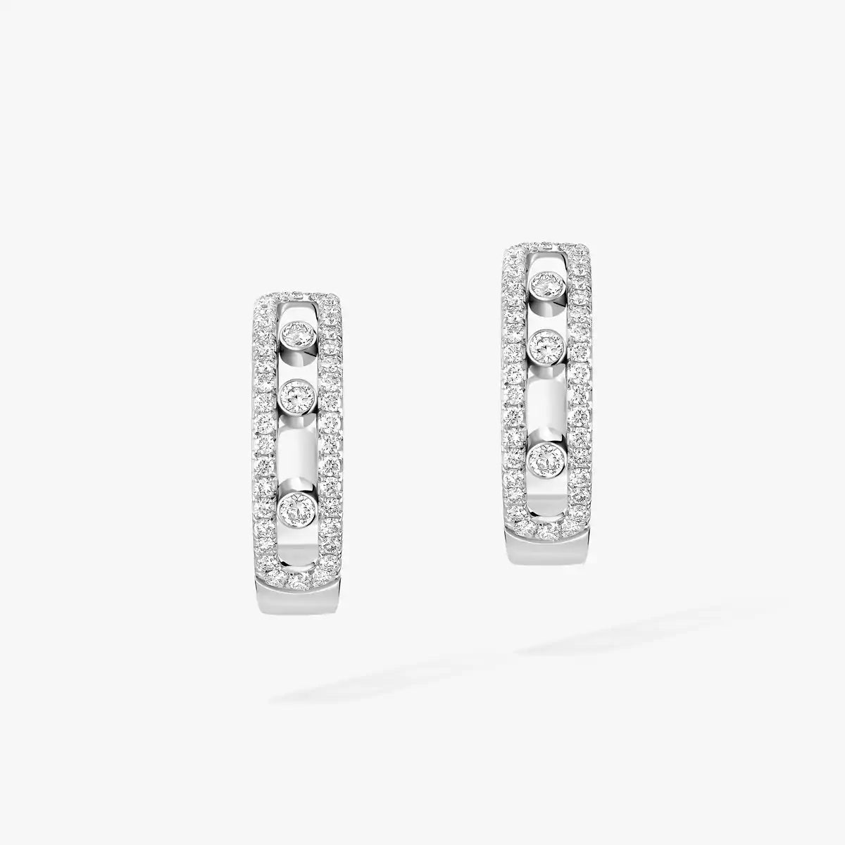 [Glow Jewelry]Diamond Pave_ Hoop Earrings Move