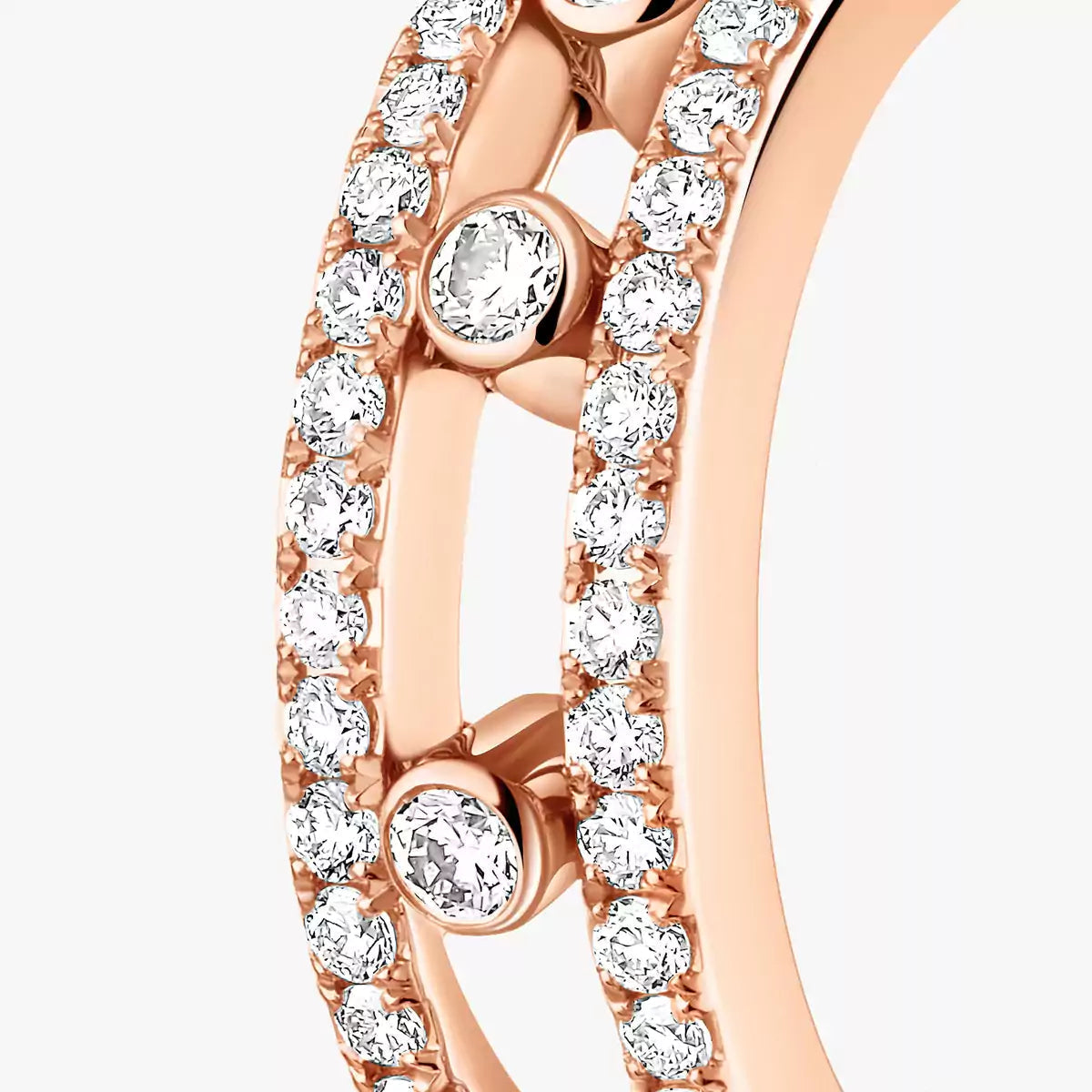 [Glow Jewelry]Diamond Pave_ Hoop Earrings Move