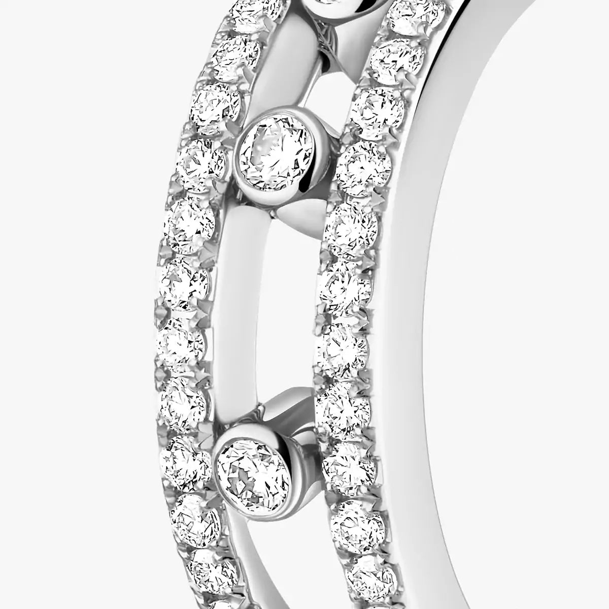 [Glow Jewelry]Diamond Pave_ Hoop Earrings Move